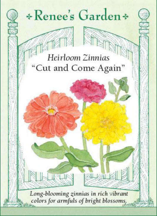 Heirloom Zinnias - "Cut and Come Again"